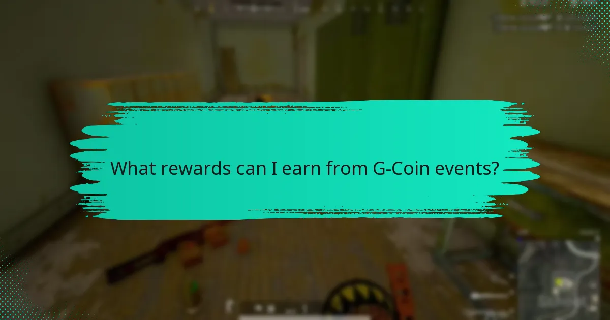 What rewards can I earn from G-Coin events?